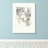 Fragmente der Kunst 1 surreal Zeichnend Leinwand (Insitu (Holzboden))