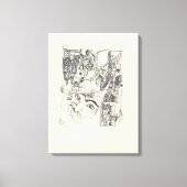 Fragmente der Kunst 1 surreal Zeichnend Leinwand (Vorderseite)