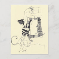 Fragmente der Kunst 4 Surrealist Zeichnend Postkar