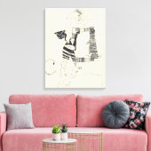 Fragmente der Kunst 4 Surrealistische Zeichnend Le Leinwanddruck (Insitu (Wohnzimmer))
