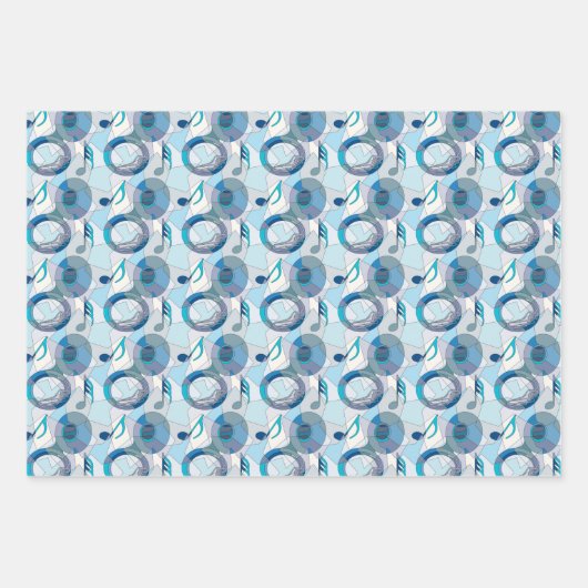 Fragmente der Tuba-Musiknote Geschenkpapier Set (Vorderseite 3)