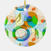 Fragmente der Tuba-Musiknote Keramik Ornament (Hinten)