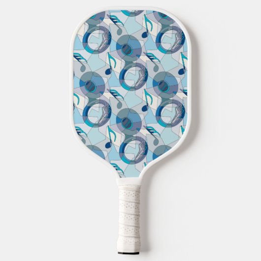 Fragmente der Tuba-Musiknote Pickleball Schläger (Rückseite)