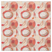 Fragmente der Tuba-Musiknote Stoff (Muster)