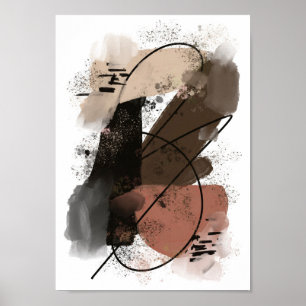 Fragmente des Denkens – Moderner abstrakter Kunstd Poster