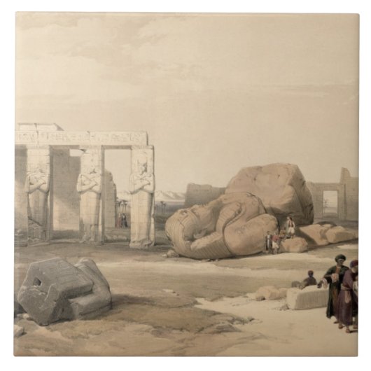 Fragmente des großen Kolosses beim Memnonium, Fliese (Vorderseite)