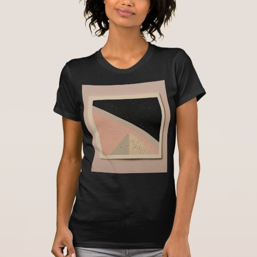 Fragmente Pastel Art Black T-Shirt (Vorderseite)