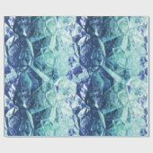 Fragmente von Erinnerungen in blau und grün: Geschenkpapier (Flach)