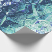 Fragmente von Erinnerungen in blau und grün: Geschenkpapier (Ecke)