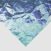 Fragmente von Erinnerungen in blau und grün: Seidenpapier (Ausschnitt)