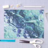 Fragmente von Erinnerungen in blau und grün: Seidenpapier (Handwerk)