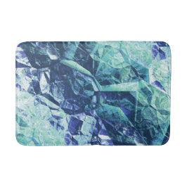 Fragmente von Erinnerungen, in Kobalt und Minze Badematte