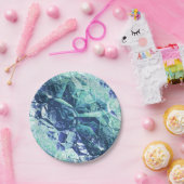 Fragmente von Erinnerungen, in Kobalt und Minze Pappteller (Party)