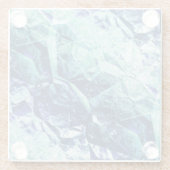 Fragmente von Erinnerungen - Kobalt und Minze: Glasuntersetzer (Rückseite)