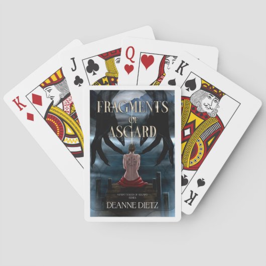 Fragmente von Karten Spielkarten (Rückseite)