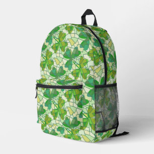 Fragmente von Kleeblättern Bedruckter Rucksack