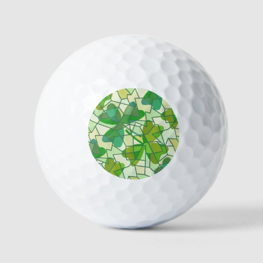 Fragmente von Kleeblättern Golfball (Vorderseite)