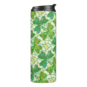 Fragmente von Kleeblättern Thermosbecher (Nach links gedreht)