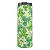 Fragmente von Kleeblättern Thermosbecher (Rückseite)