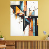 Fragmented City Leinwanddruck (Insitu (Wohnzimmer))