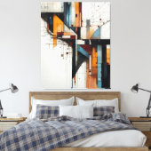 Fragmented City Leinwanddruck (Insitu (Schlafzimmer))