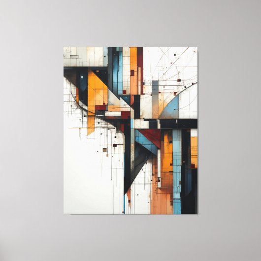 Fragmented City Leinwanddruck (Vorderseite)