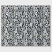 FRagmented Number Pattern Geschenkpapier (Flach)