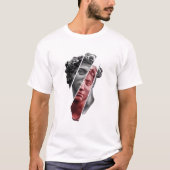 Fragmented Portrait Tee – Modern Abstract Aestheti (Vorderseite)