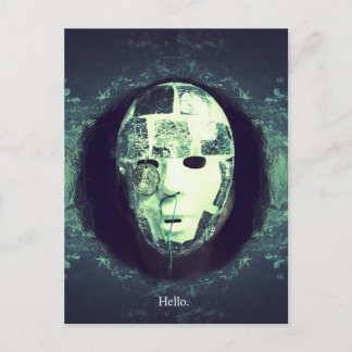 fragmentierte Begrüßung Postkarte