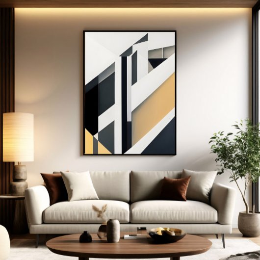 Fragmentierte Bereiche Leinwanddruck