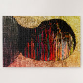 Fragmentierte Identität - farbenfrohe Abstrakte Th Puzzle (Horizontal)