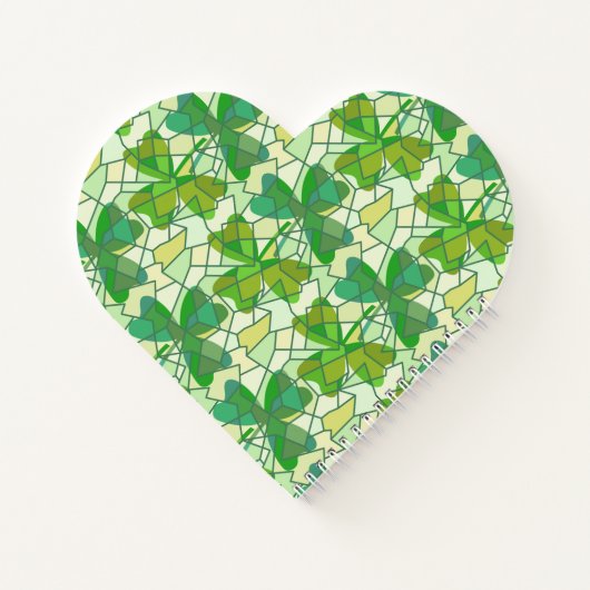 Fragmentierte Kleeblatt Notizblock (Rückseite)