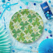 Fragmentierte Kleeblatt Pappteller (Party)