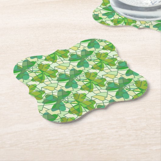 Fragmentierte Kleeblatt Untersetzer (angewinkelt)