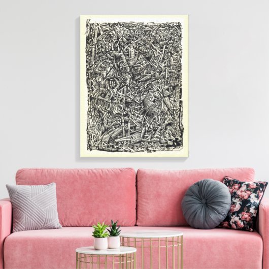 Fragmentierte Leinwand (Insitu (Wohnzimmer))