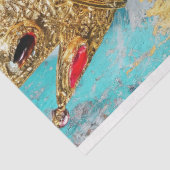 Fragmentierte Queen Abstrakt Art Decoupage Seidenpapier (Ausschnitt)