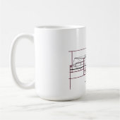 Fragmentierte Realität - architektonischer Ausdruc Kaffeetasse (Links)