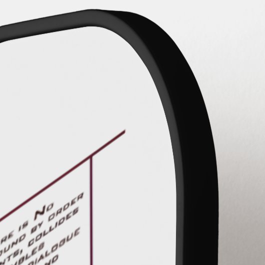 Fragmentierte Realität - architektonischer Ausdruc Pickleball Schläger (Linke Seite)