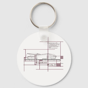 Fragmentierte Realität - architektonischer Ausdruc Schlüsselanhänger