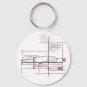 Fragmentierte Realität - architektonischer Ausdruc Schlüsselanhänger (Vorderseite)