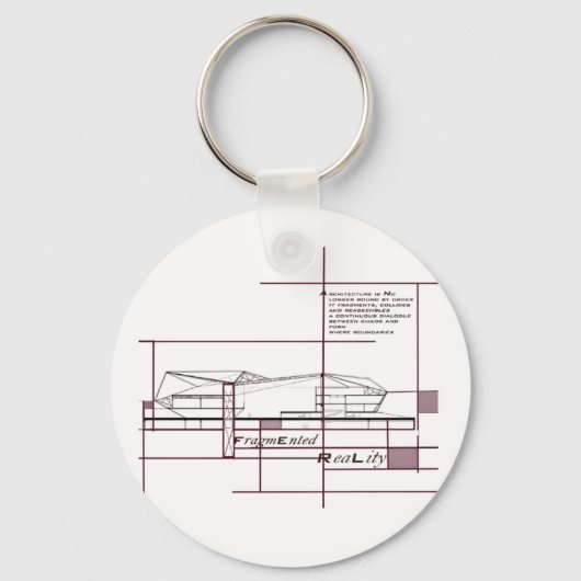 Fragmentierte Realität - architektonischer Ausdruc Schlüsselanhänger (Vorderseite)