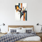 Fragmentierte Stadt Leinwanddruck (Insitu (Schlafzimmer))