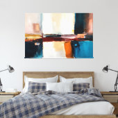 Fragmentierter Horizont Leinwanddruck (Insitu (Schlafzimmer))