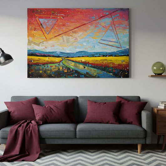 fragmentierter Horizont Leinwanddruck