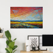fragmentierter Horizont Poster (Heimbüro)