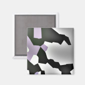 "Fragmentierter Traum" Digitale Abstrakte Kunst Magnet (Vorderseite/Rückseite)