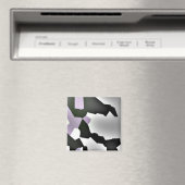 "Fragmentierter Traum" Digitale Abstrakte Kunst Magnet (In Situ (Geschirrspüler))
