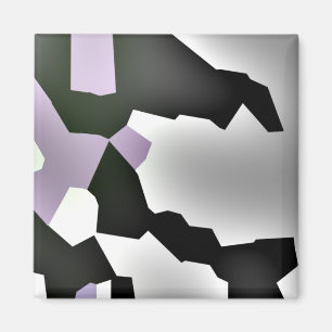 "Fragmentierter Traum" Digitale Abstrakte Kunst Magnet