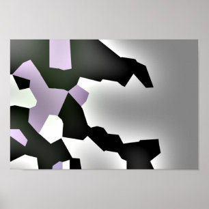 "Fragmentierter Traum" Digitale Abstrakte Kunst Poster