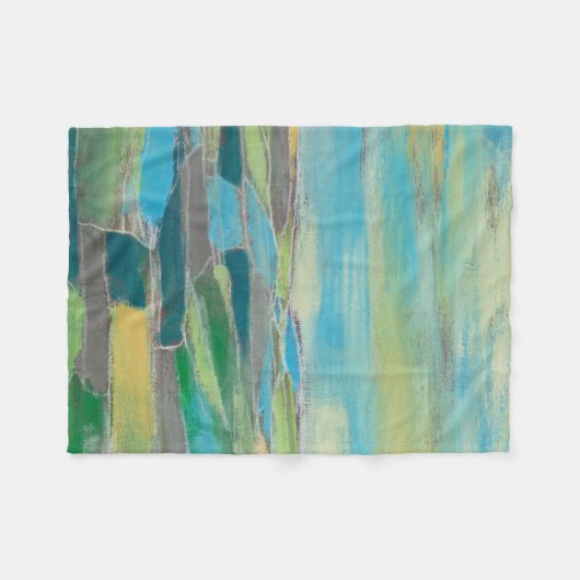 fragmentiertes Feld I Fleecedecke (Vorderseite (Horizontal))